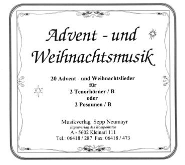 20 Advent- und Weihnachtslieder für 2 Tenorhörner oder 2 Posaunen / B